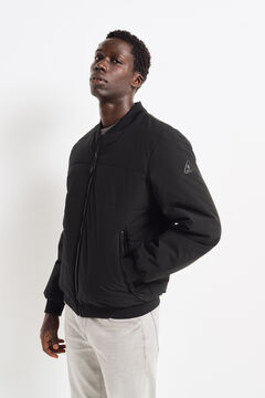 Springfield Chamarra bomber acolchada capucha desmontable negro