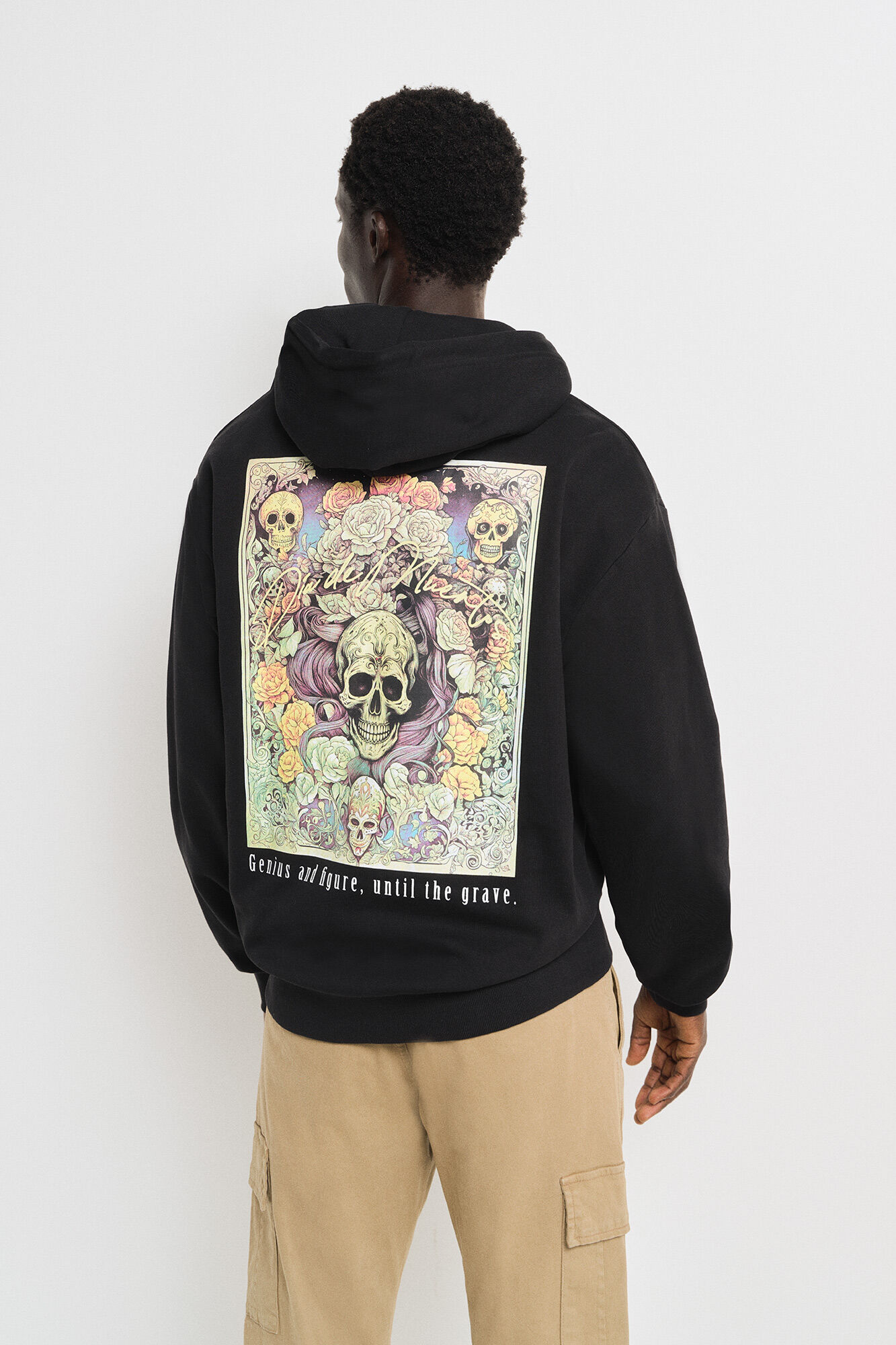 Springfield Sudadera capucha calavera negro