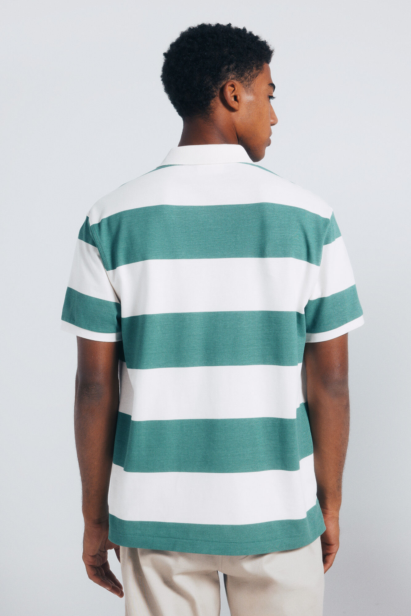 Springfield Polo piqu&eacute; regular fit rayas anchas rojo