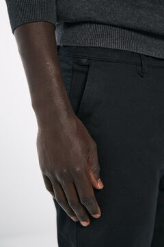 Springfield Pantalón chino skinny fit negro