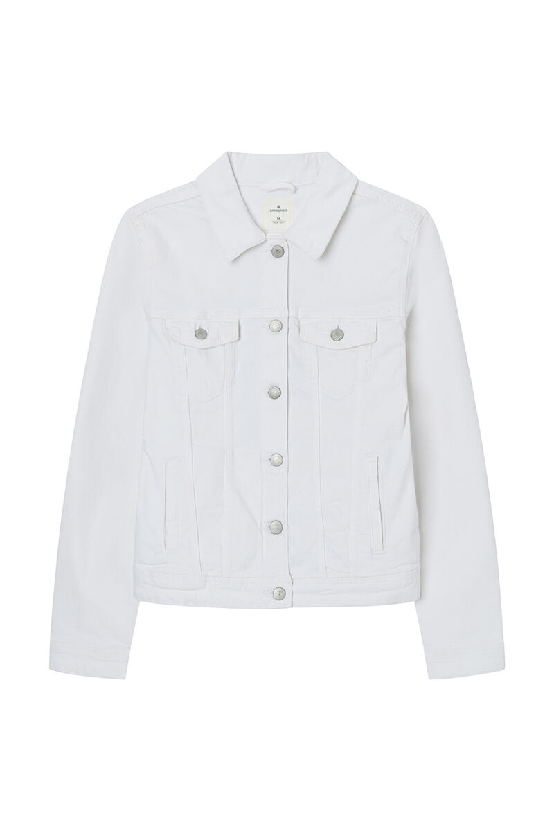 Springfield Chamarra vaquera algod&oacute;n beige