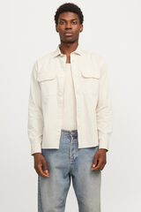 Jack & Jones Camisa de sarga regular fit gris