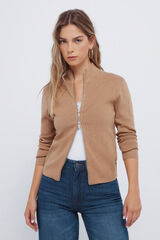 Springfield Cárdigan con cierre nude