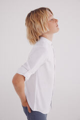 Springfield Camisa estructura cuello mao niño natural