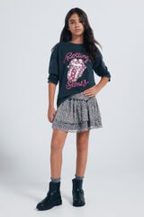 Springfield Kids Playera manga larga Rolling stones niña. gris