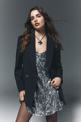 High Spirits Chamarra mandona negro