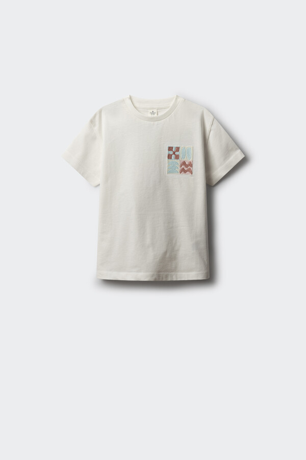 Springfield Kids Playera Culture Alternative niño marfil