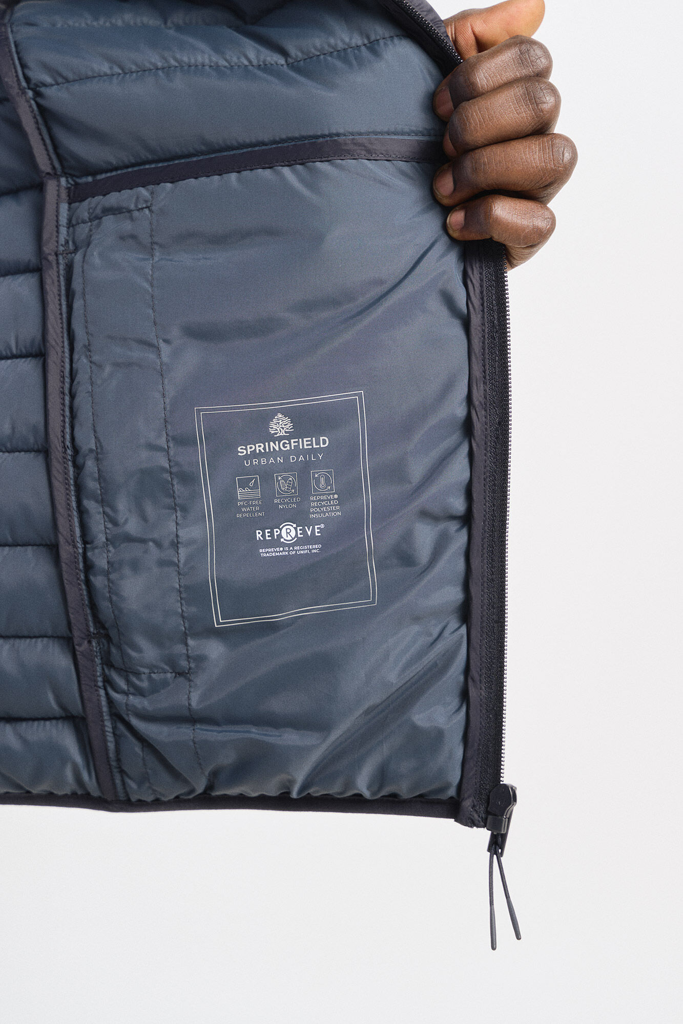 Springfield Chaleco acolchado azul