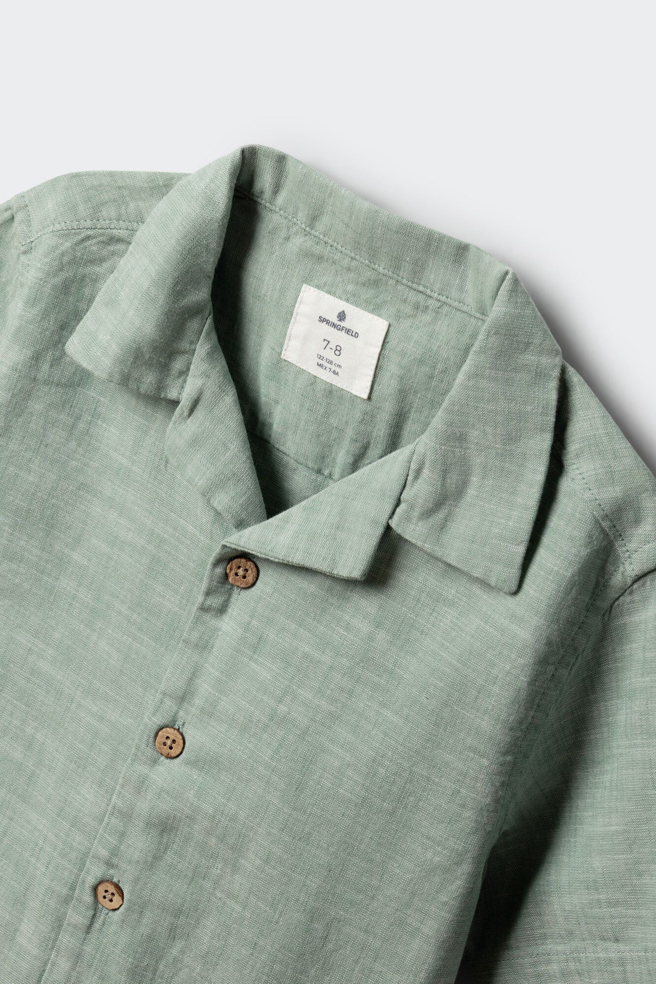 Springfield Kids Camisa de manga corta ligera para ni&ntilde;o verde