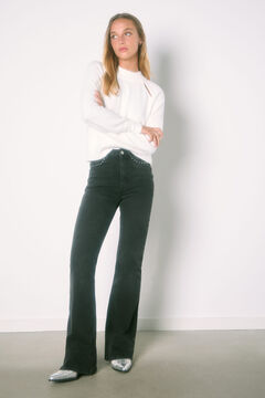 Springfield Jeans Flare 0018 negro