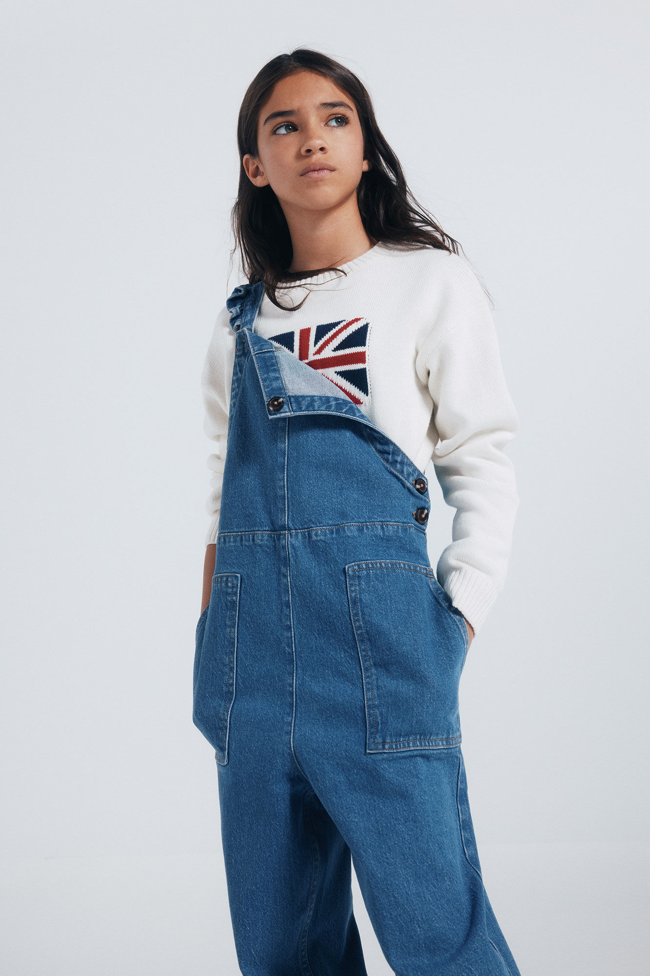 Springfield Kids Overol largo denim ni&ntilde;a azul