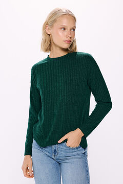 Springfield Playera estructura canalé marfil