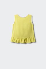 Springfield Kids Top de lino con lazos para ni&ntilde;a amarillo
