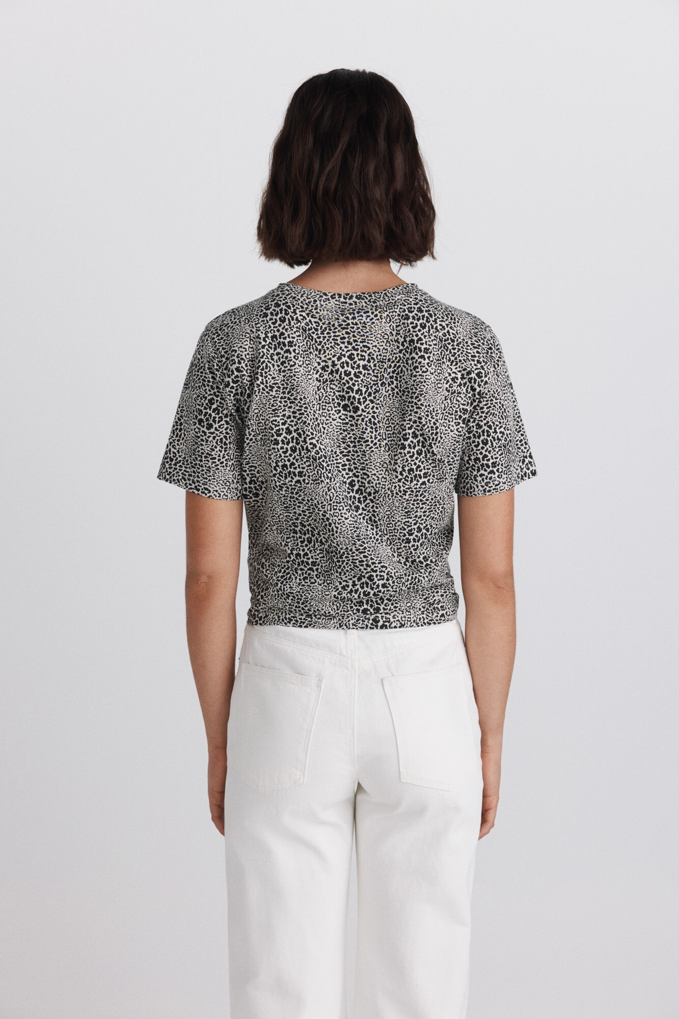 Springfield Playera de animal print beige