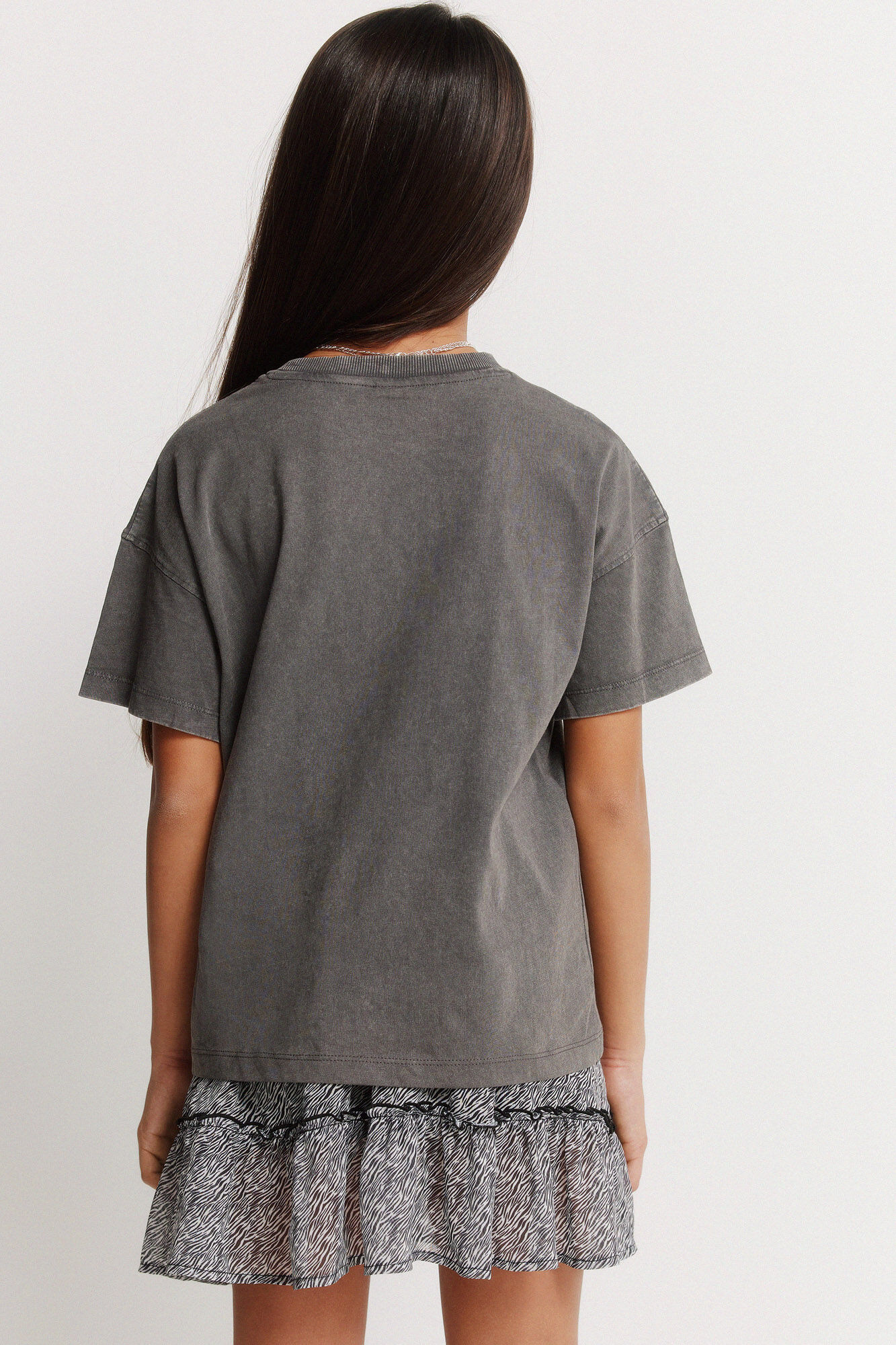 Springfield Kids Playera de manga corta rocker para ni&ntilde;a gris