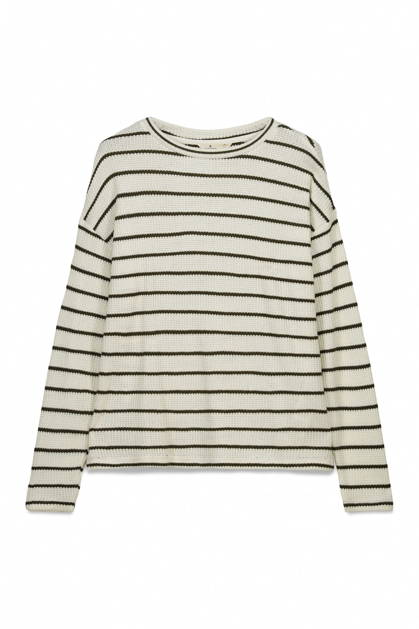 Springfield Su&eacute;ter fino manga larga a rayas khaki