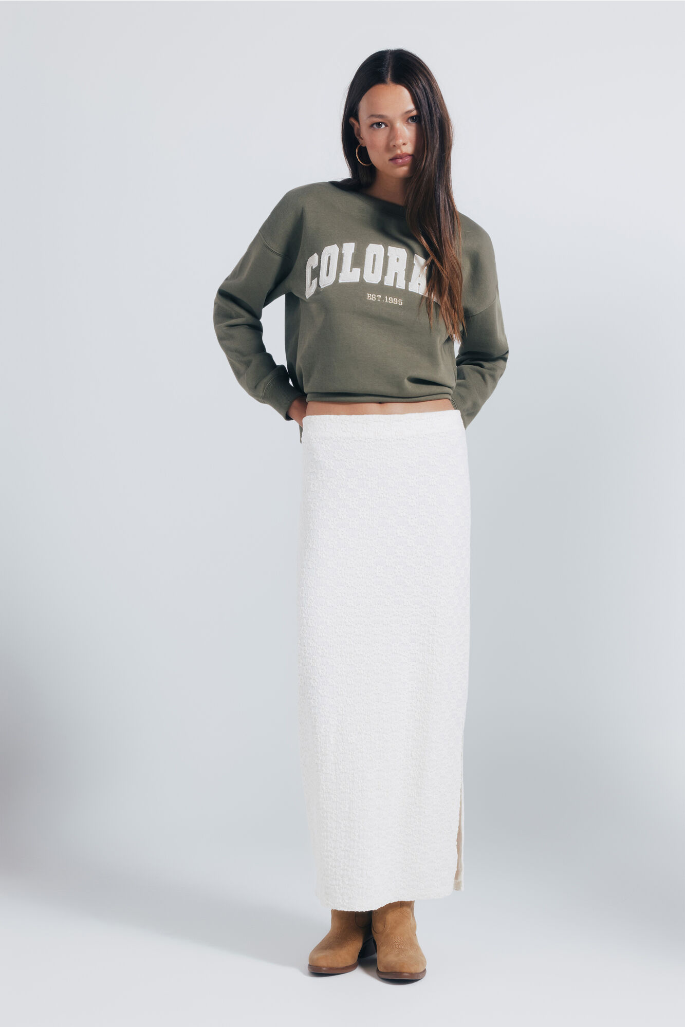 Springfield Falda midi crochet