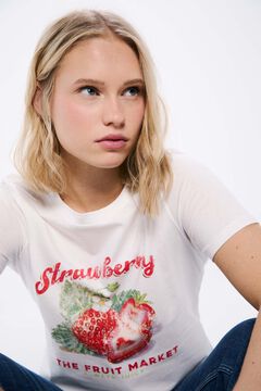 Springfield Playera gráfica frutas natural