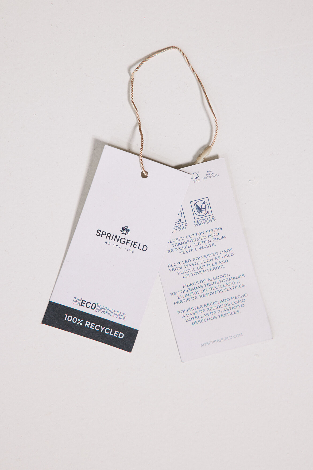 Springfield Su&eacute;ter rayas fantas&iacute;a caf&eacute;