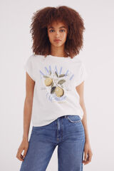 Springfield Playera "Amore baci pasta" estampado