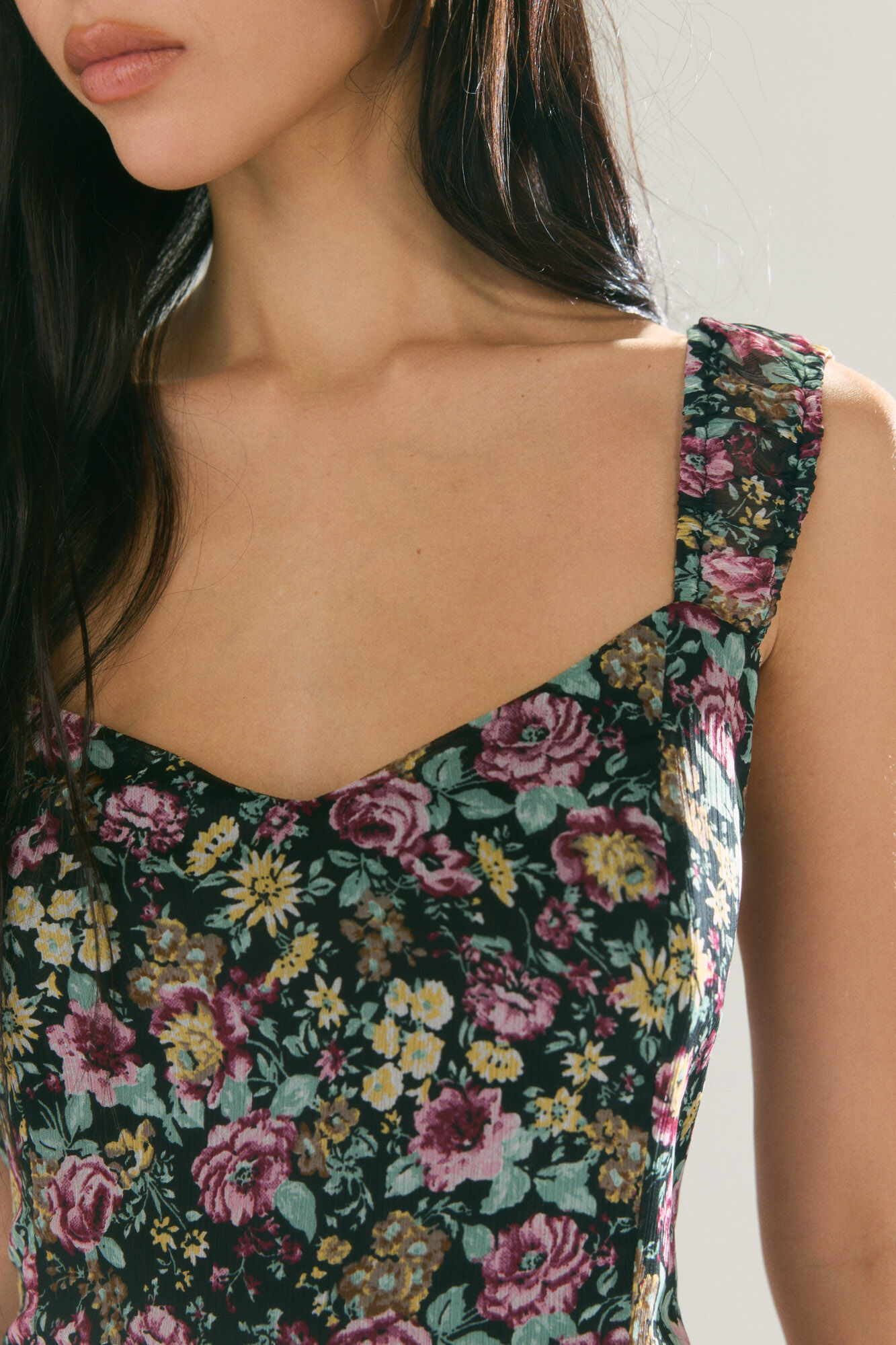 High Spirits Vestido Fleur negro