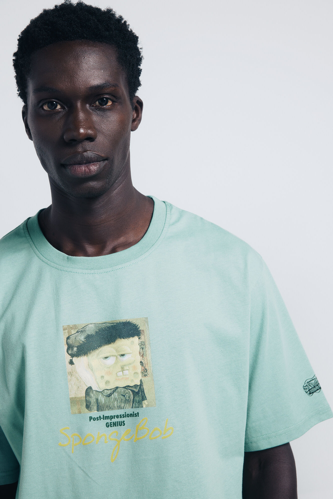 Springfield Camiseta Bob Esponja Van Gogh verde