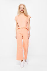 Springfield Jeans Culotte Eco Dye púrpura