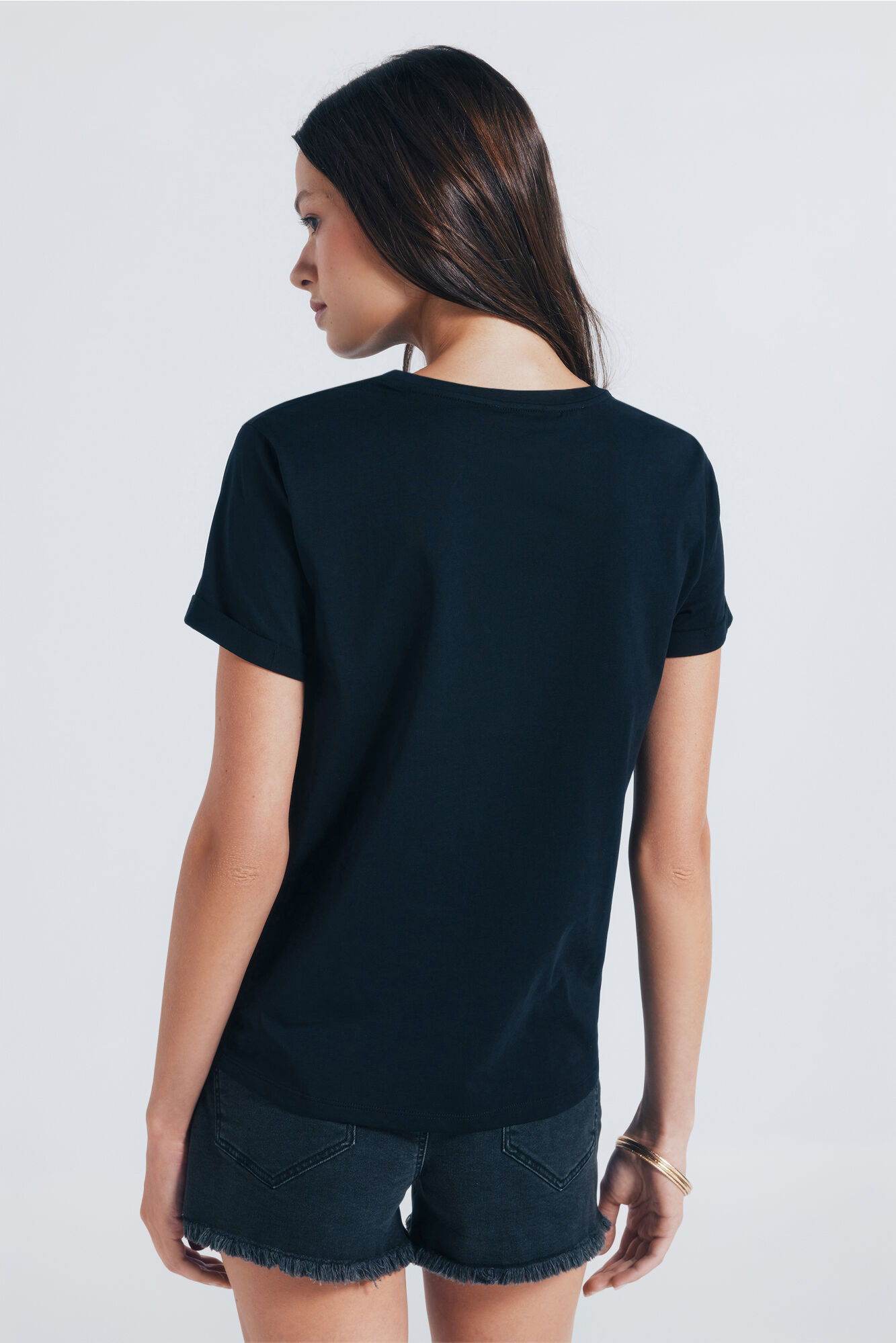 Springfield Playera gr&aacute;fica elefante negro