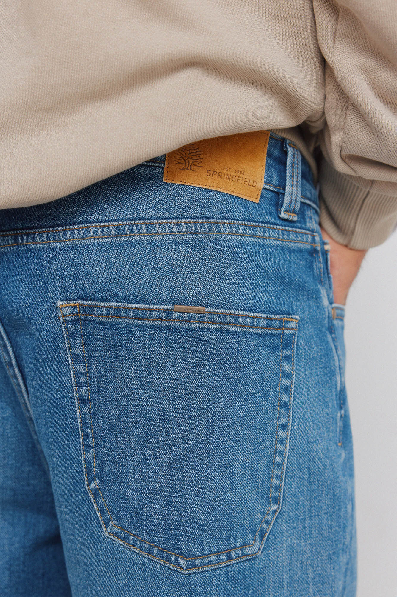 Springfield Jeans lavado medio regular fit azul