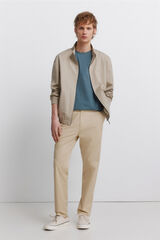 Springfield Pantal&oacute;n chino ligero c&oacute;modo slim fit beige