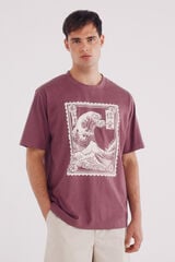 Springfield Camiseta ola japonesa púrpura