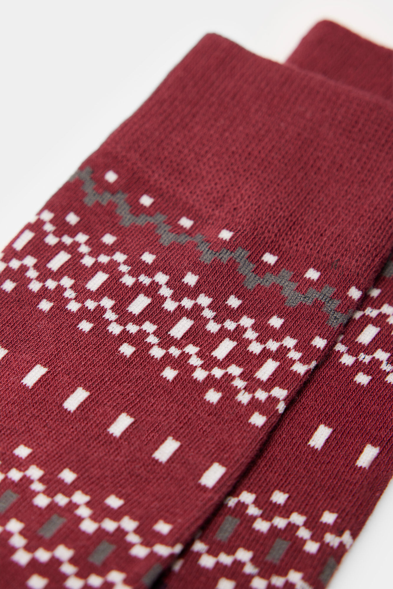 Springfield Calcet&iacute;n jacquard burdeos p&uacute;rpura