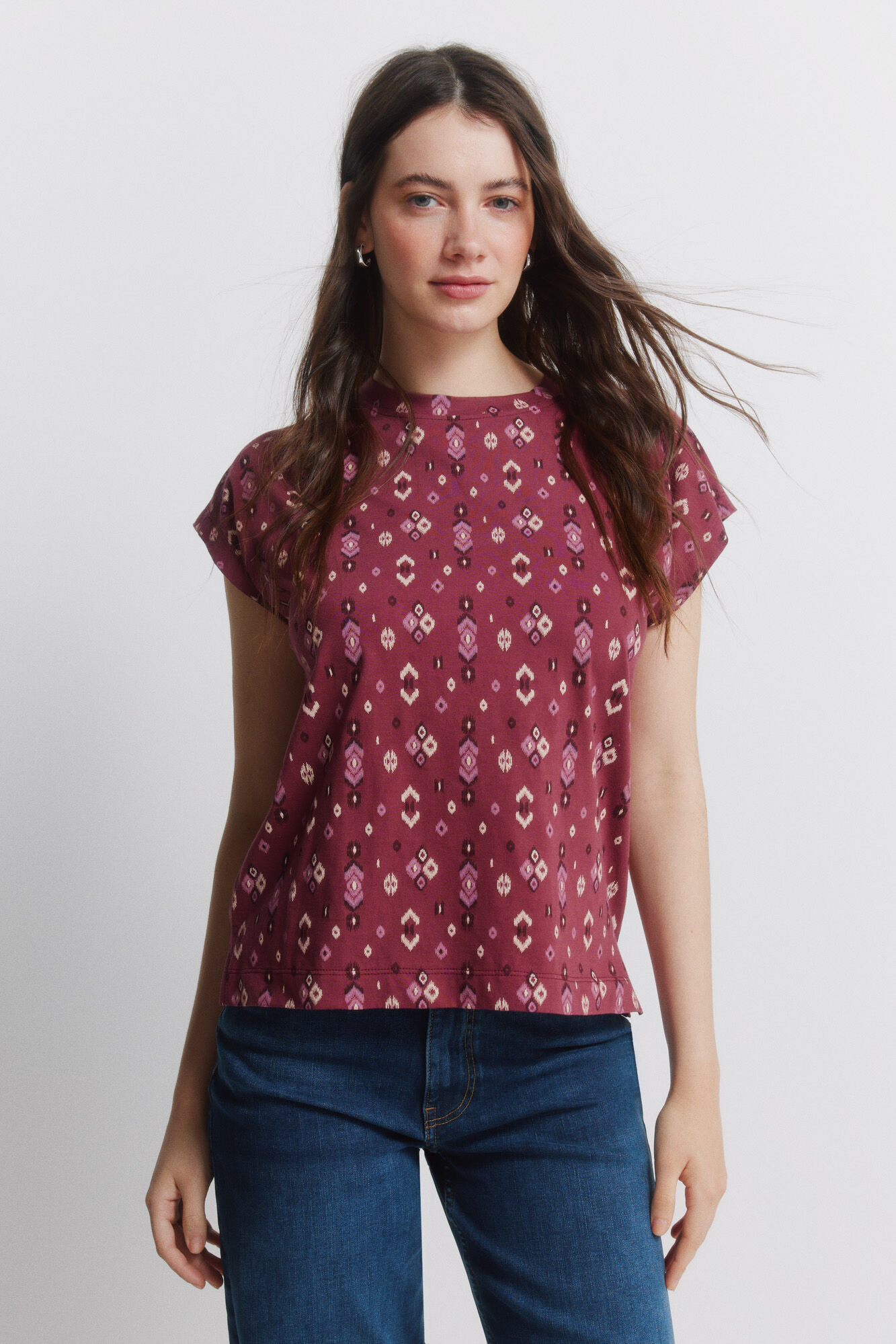 Springfield Playera estampado &eacute;tnico