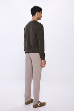 Springfield Pantalón chino vestir comfort slim fit café