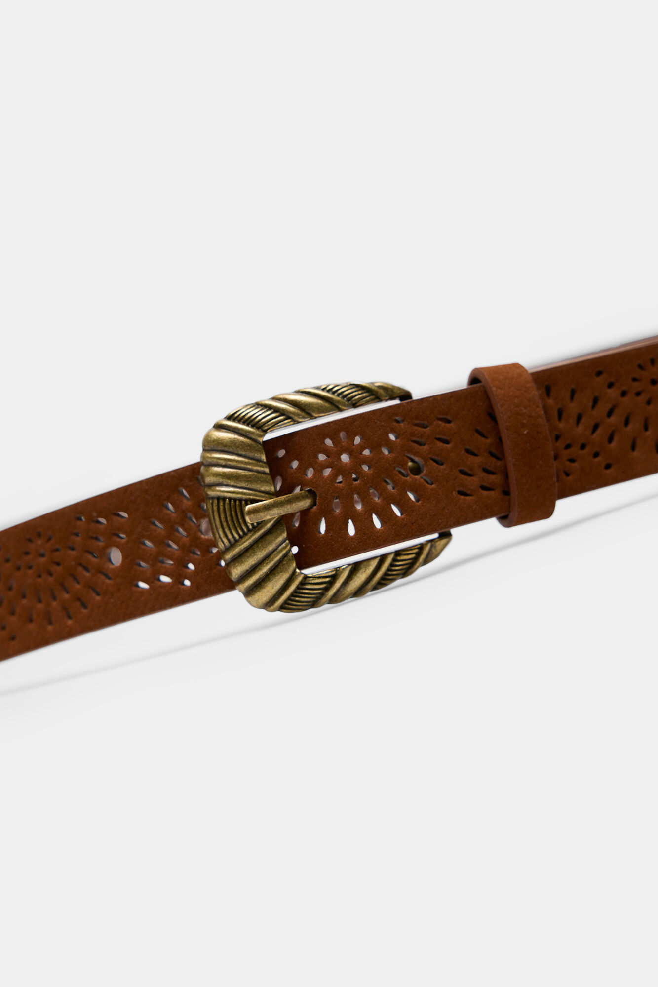 Springfield Cintur&oacute;n hebilla grabada  p&uacute;rpura