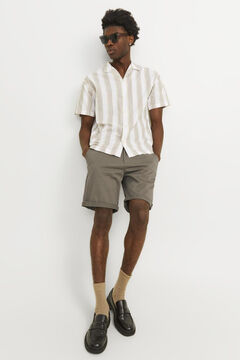 Springfield Bermuda estilo chino regular fit gris