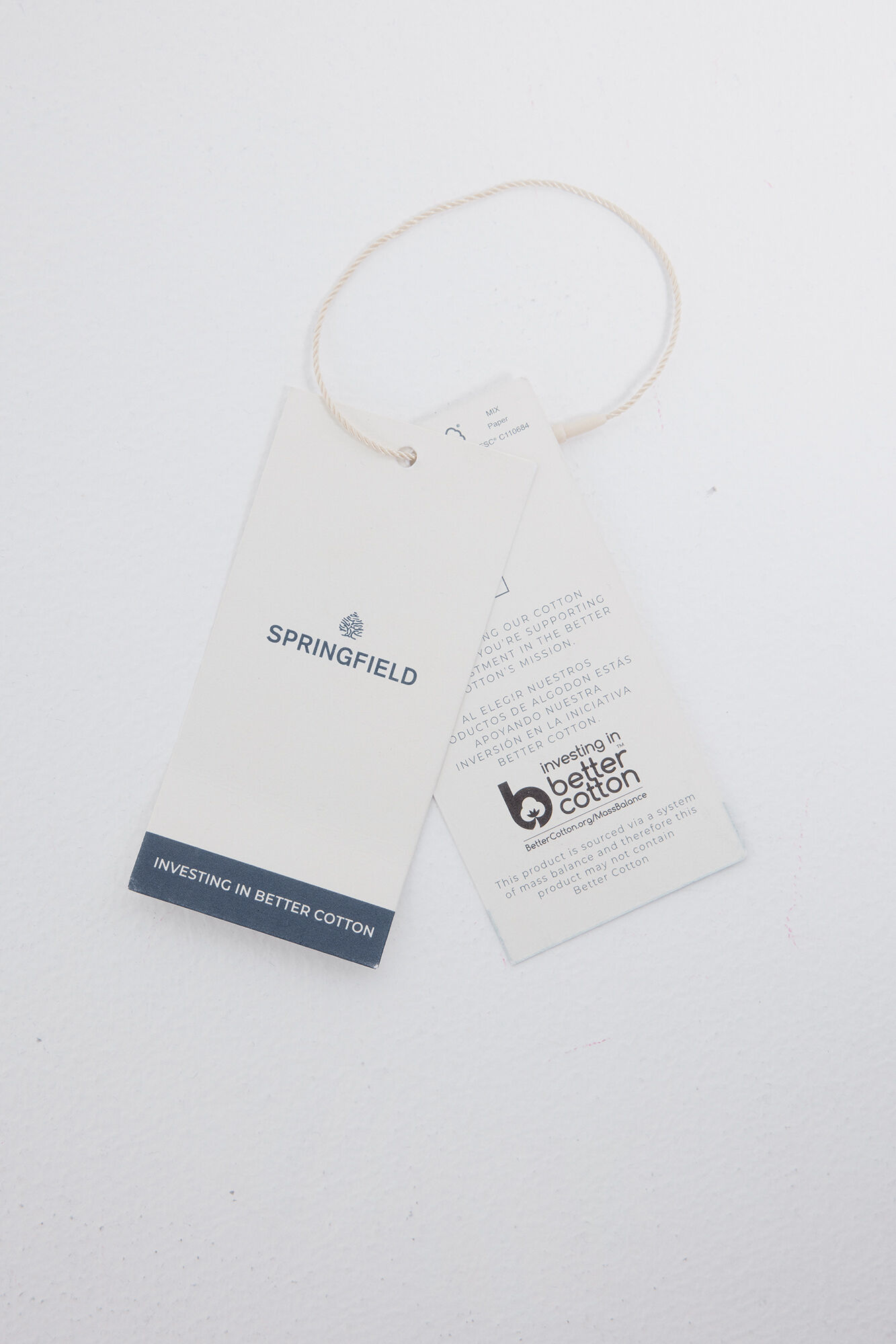 Springfield manga Cuello redondo con botones de playera naranja