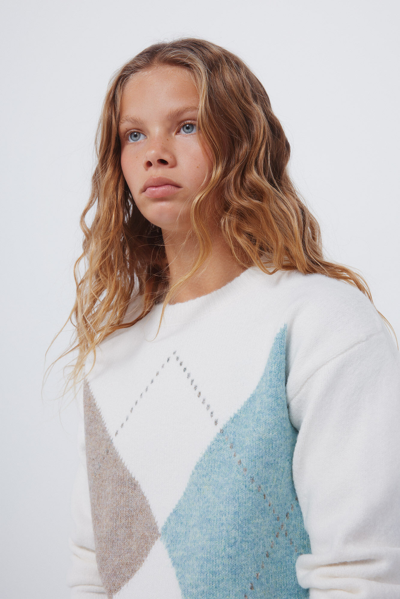 Springfield Kids Jersey de diamantes para ni&ntilde;a beige