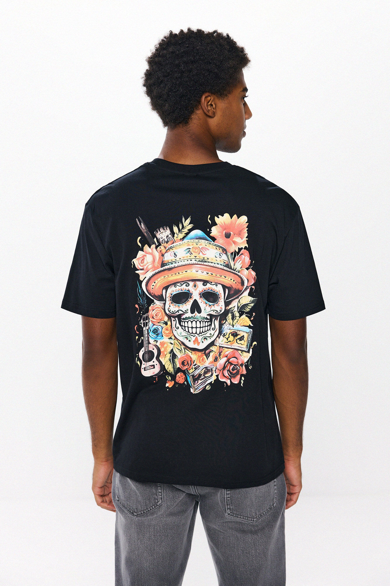 Springfield Playera skull negro