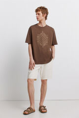 Springfield Bermudas de algod&oacute;n comfort fit blanco