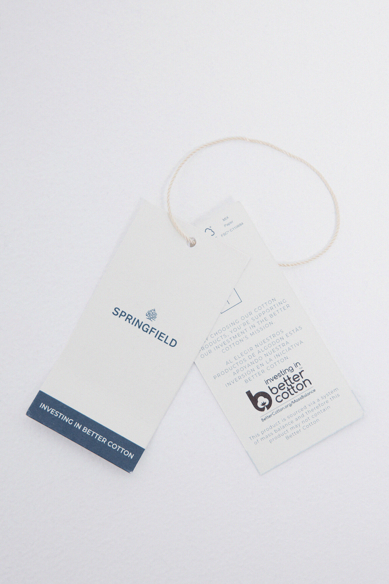 Springfield Camisa oxford te&ntilde;ida en prenda verde