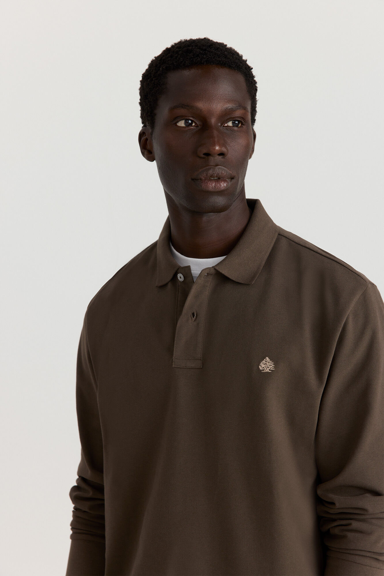 Springfield Polo de piqu&eacute; de manga larga regular fit