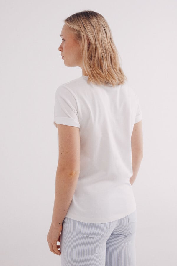 Springfield Playera "I'm real baby…" café