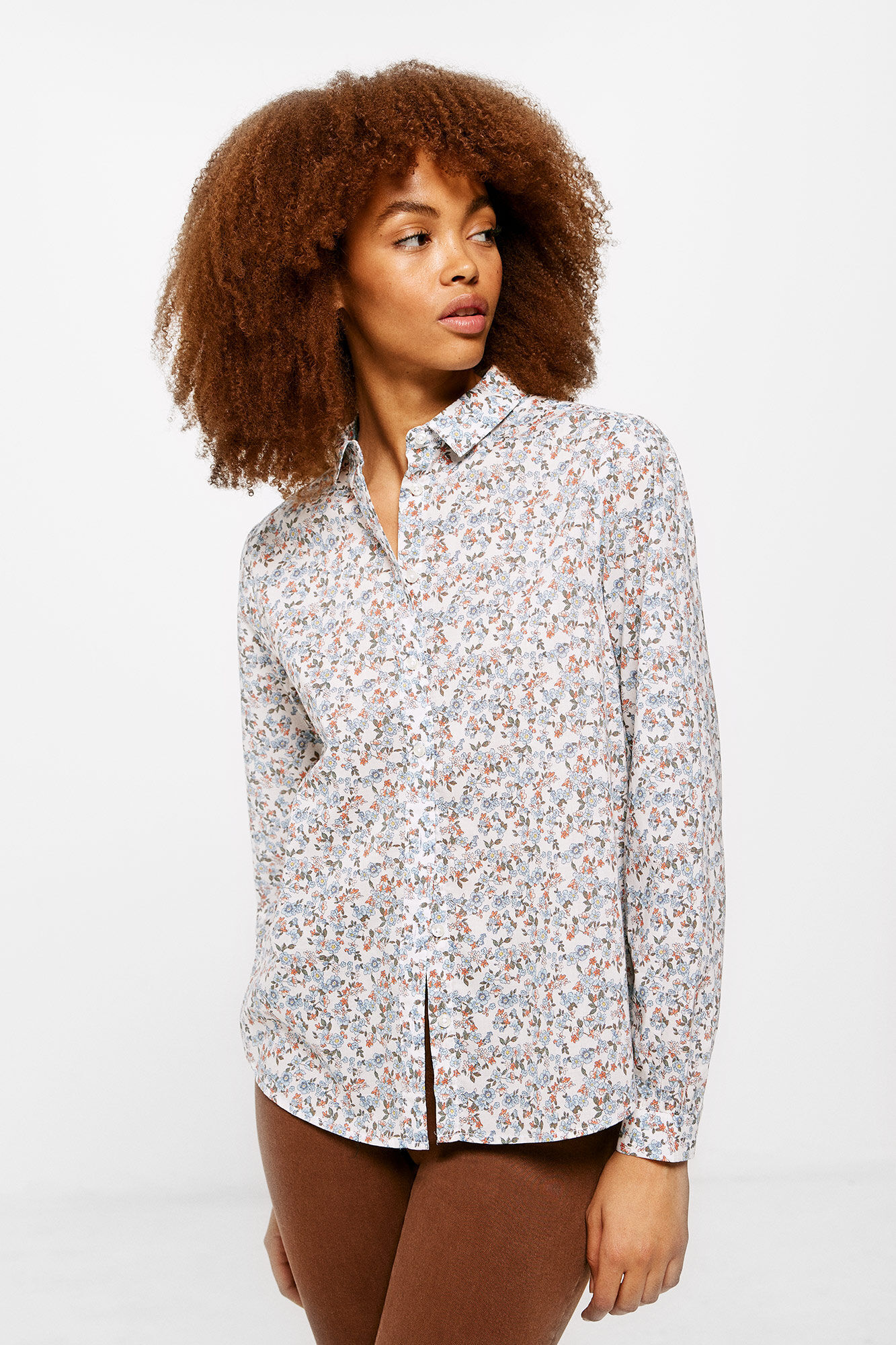 Blusa estampada algodon Camisas y blusas de mujer Springfield MX