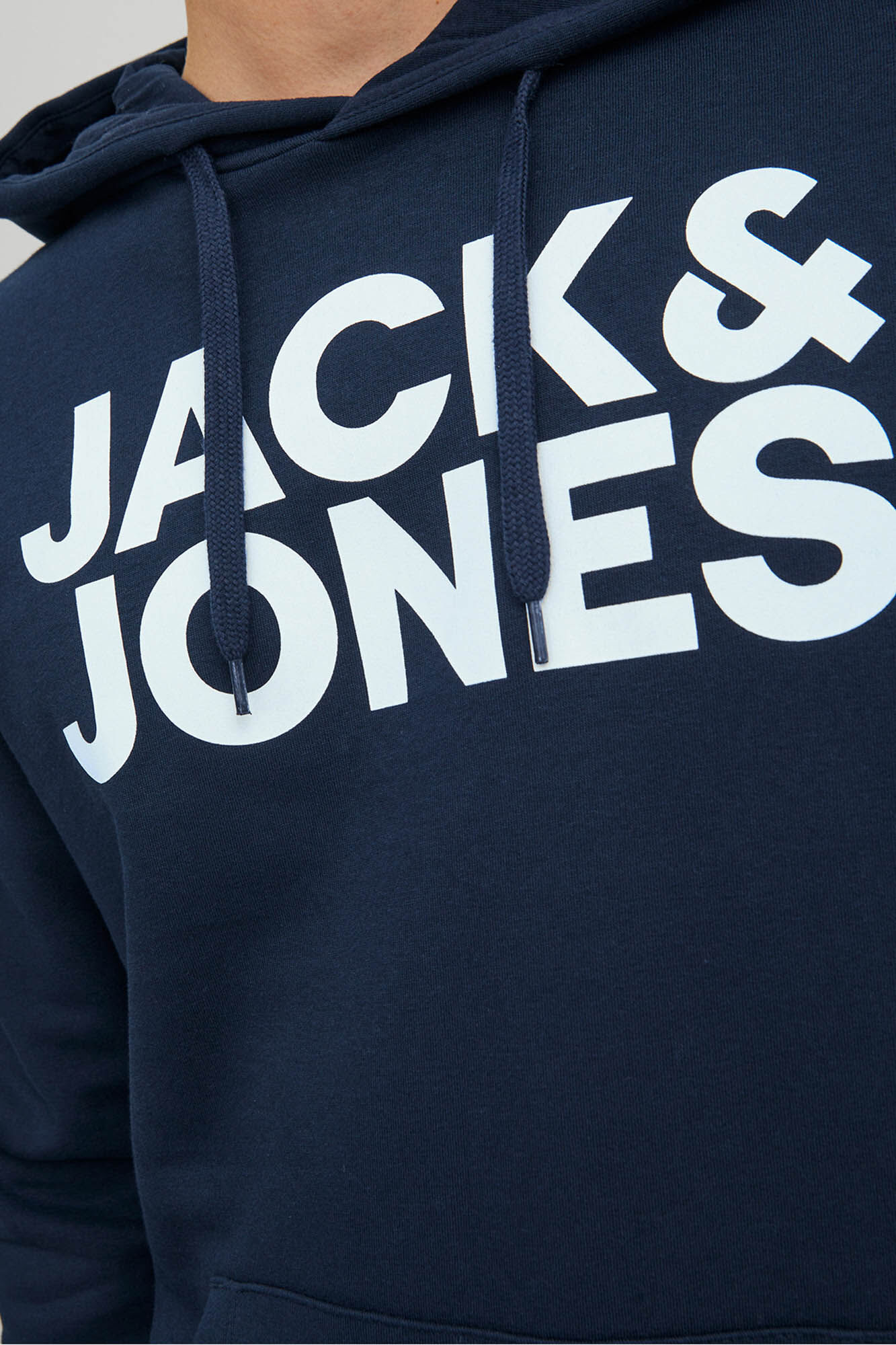 Jack & Jones Sudadera con logo y capucha marino
