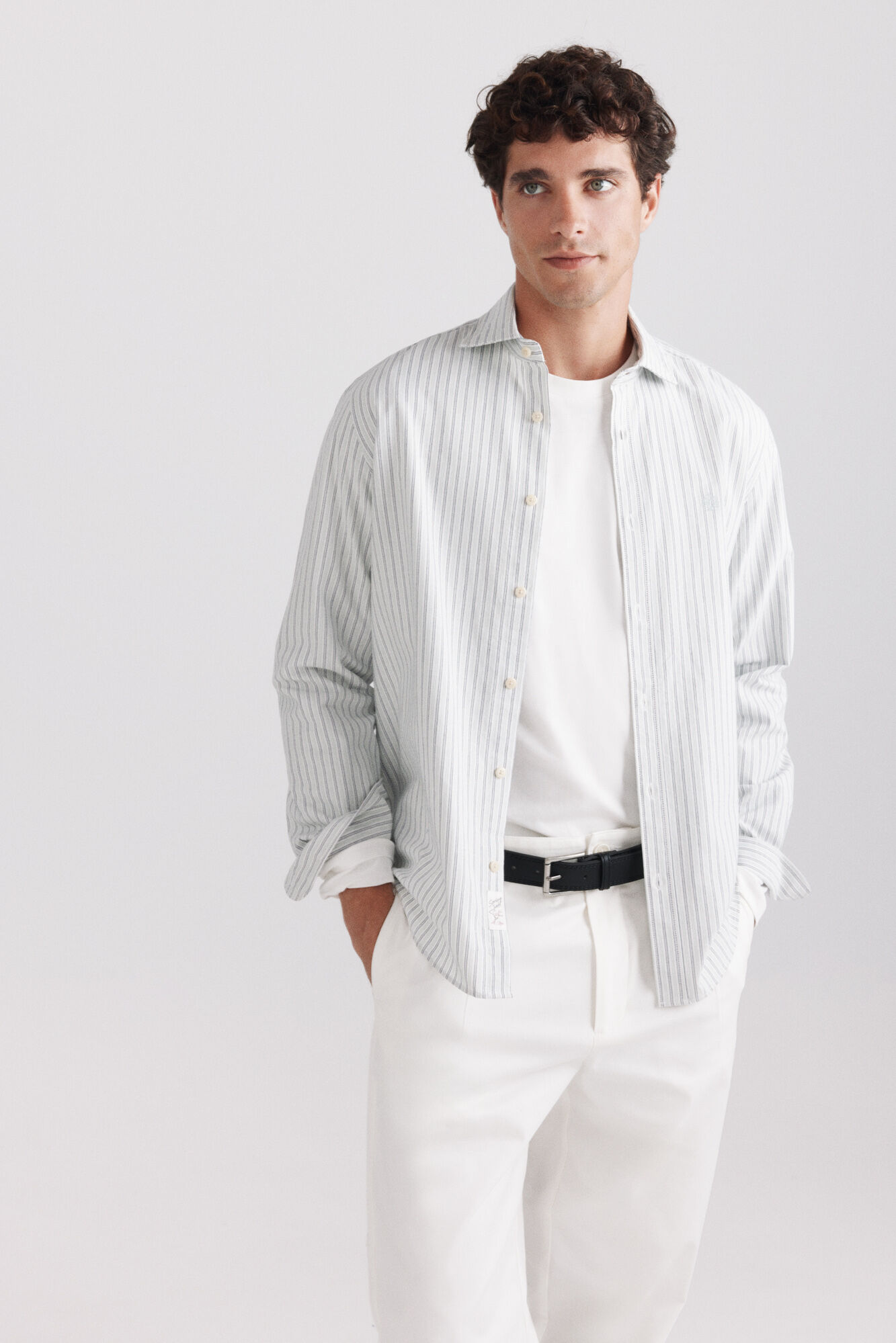 Springfield Camisa oxford de rayas
