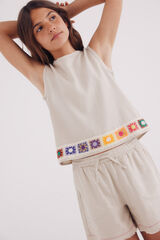 Springfield Short lino niña estampado