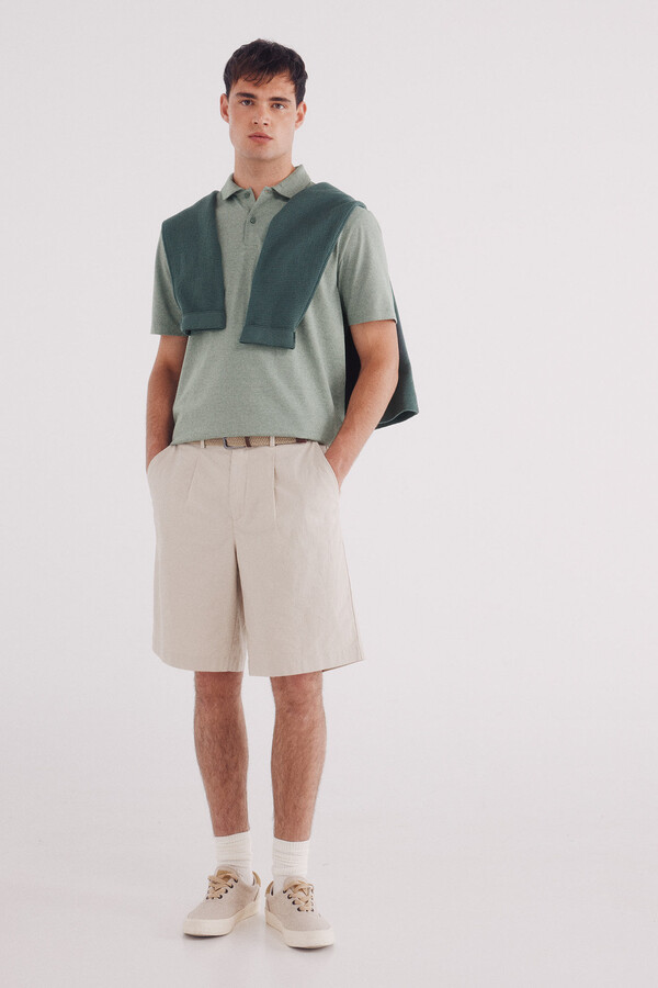 Springfield Polo jersey microraya verde