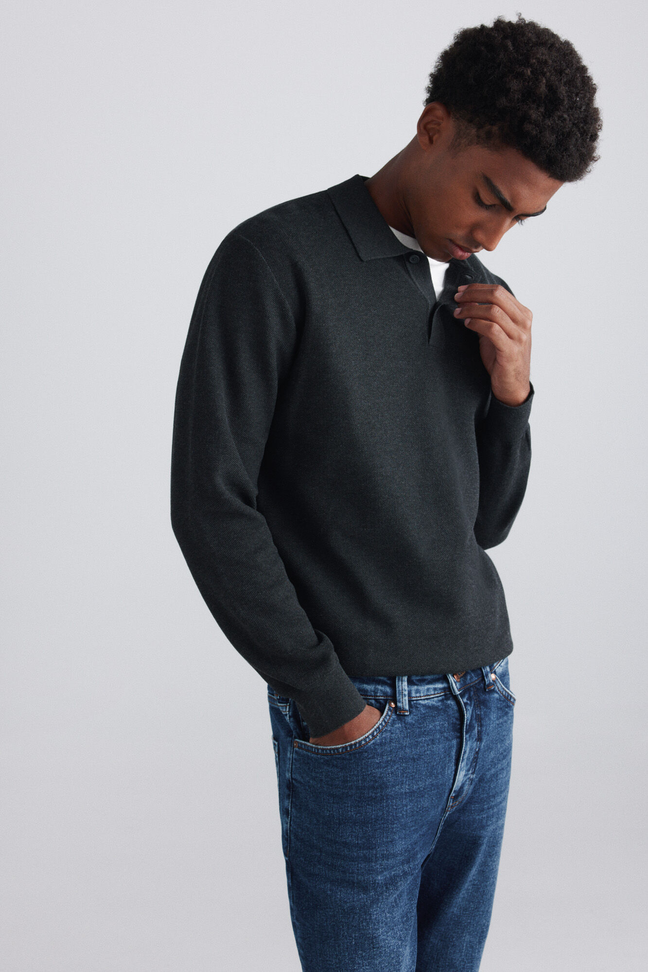 Springfield Polo de estructura con botones
