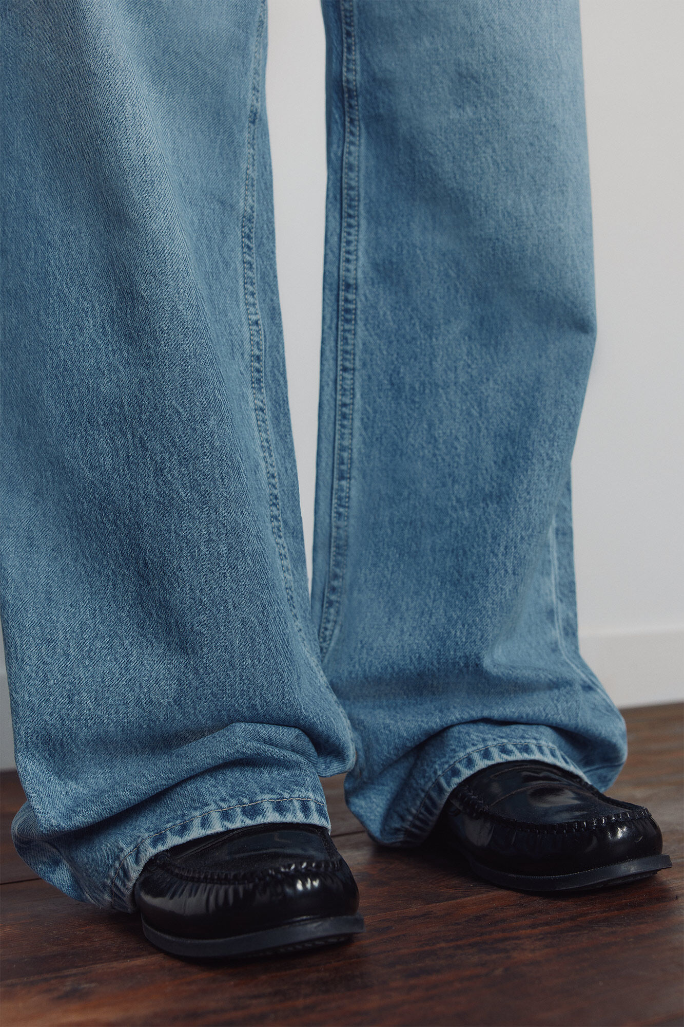 Springfield Jeans anchos azul tinta